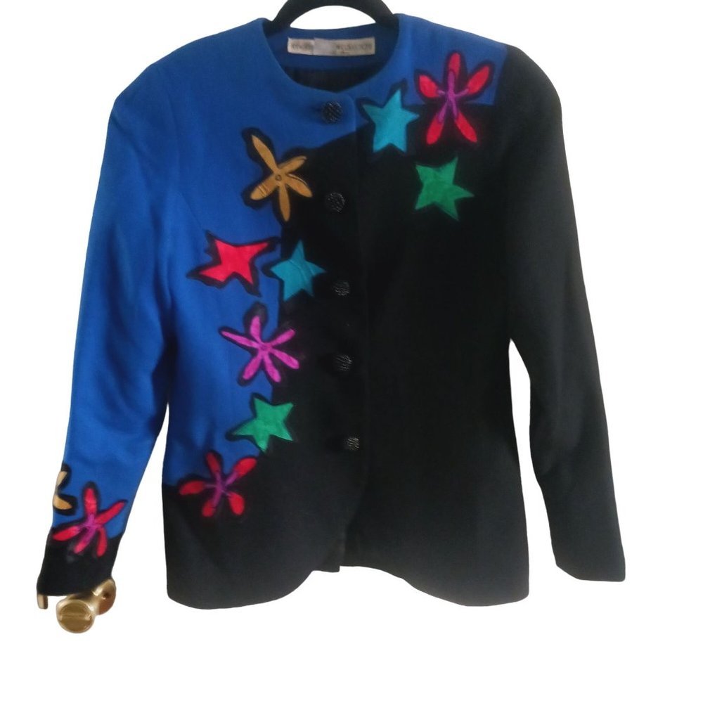 Anne Crimmins for Umi 5 button jacket, size 8